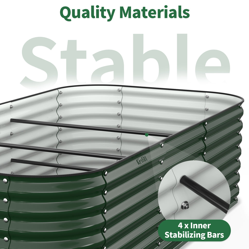 Raised Garden Bed Kit (Forest Green,8x4x2 ft )