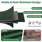rust resistant galvanized steel layers and stainless steel screws for outdoor garden bed