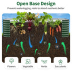 open base garden bed improving drainage and nutrient absorption for vegetable roots