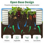 Raised Garden Bed Kit (Pearl White, 6x3x2 ft )